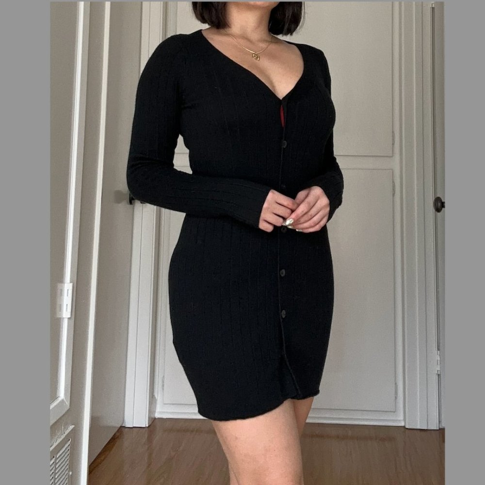 A&F Black Knit Dress